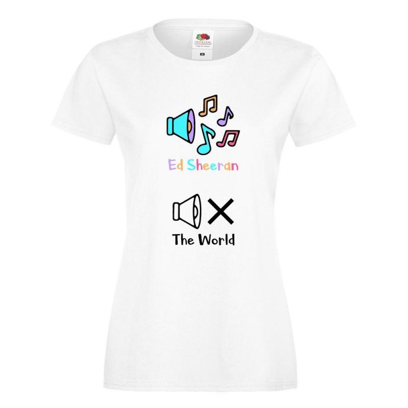 T-shirt lady/oversize DTG THE WORLD
