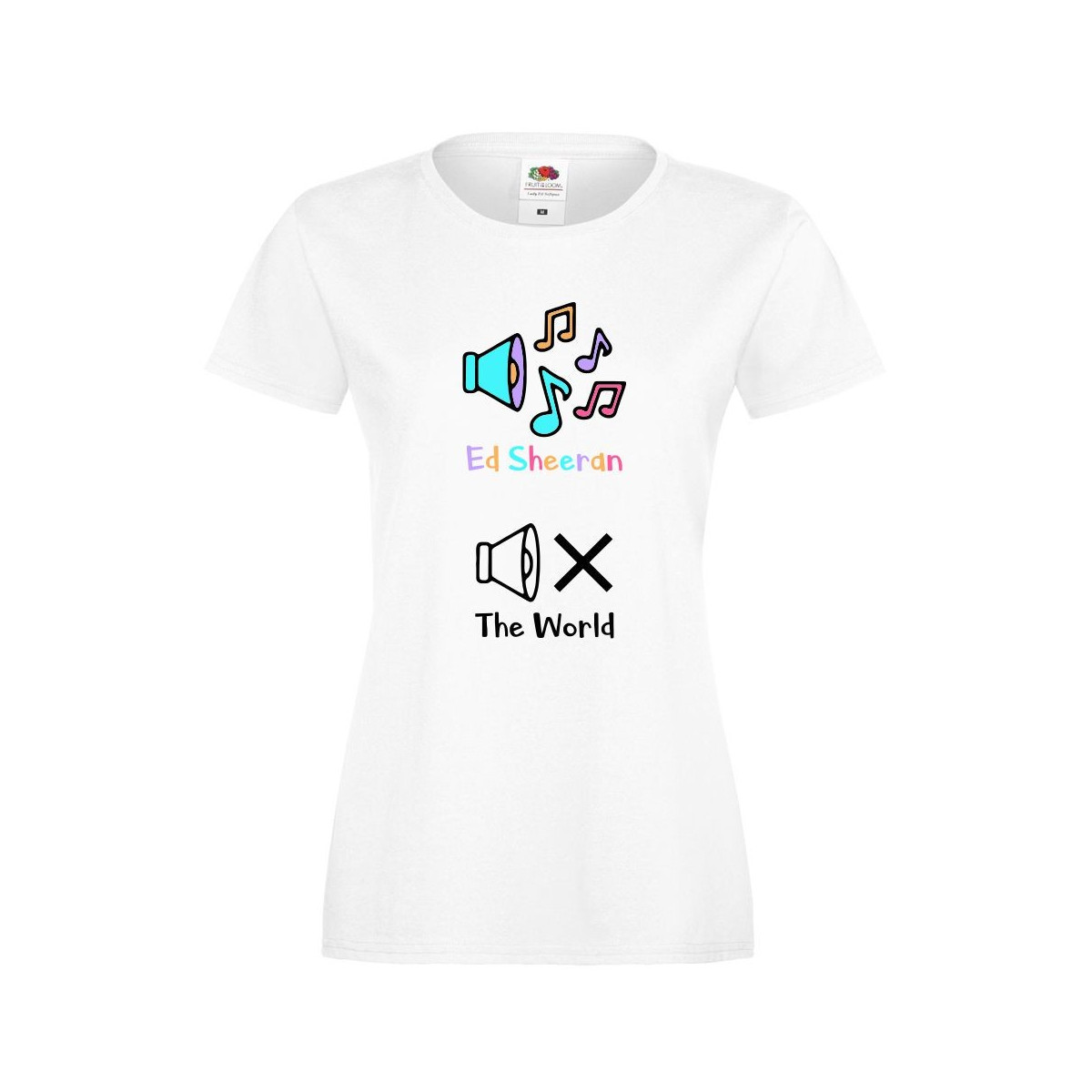 T-shirt lady/oversize DTG THE WORLD