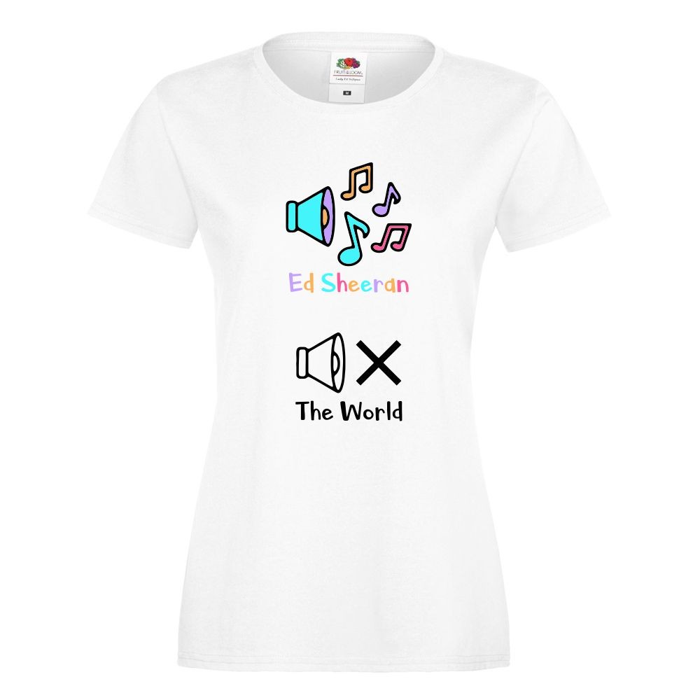 T-shirt lady/oversize DTG THE WORLD L lady