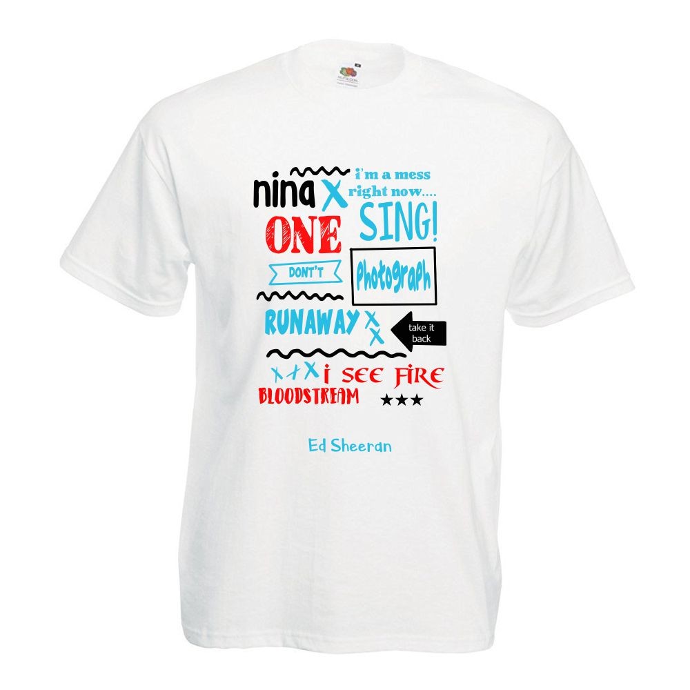 T-shirt lady/oversize DTG ED SHEERAN 2 S oversize