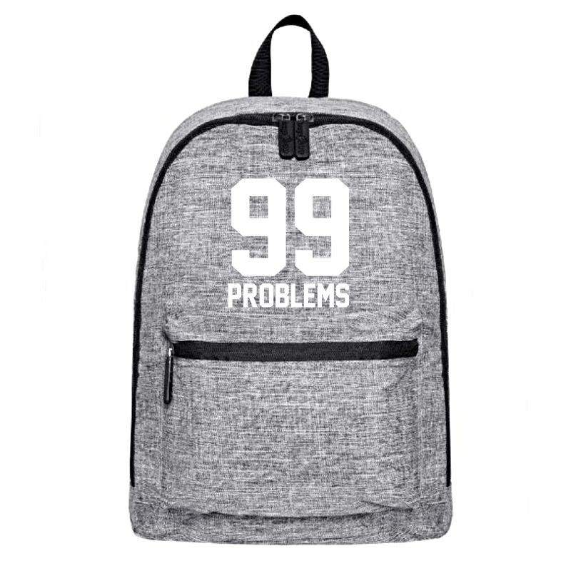 Plecak szary-melanż 99 PROBLEMS