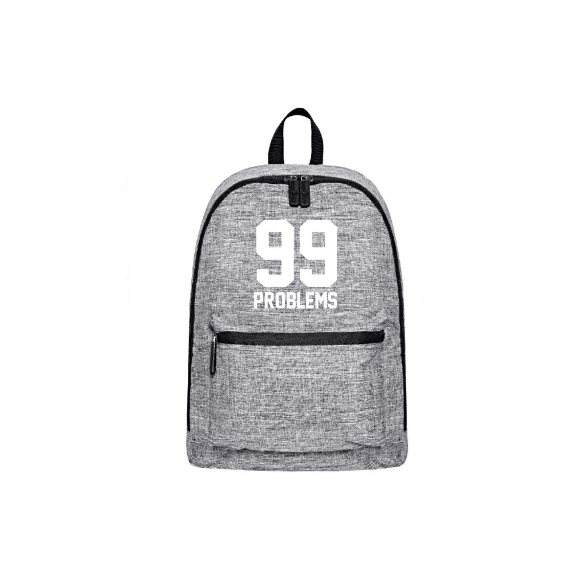 Plecak szary-melanż 99 PROBLEMS