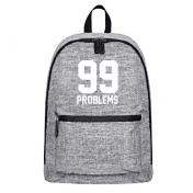 Plecak szary-melanż 99 PROBLEMS