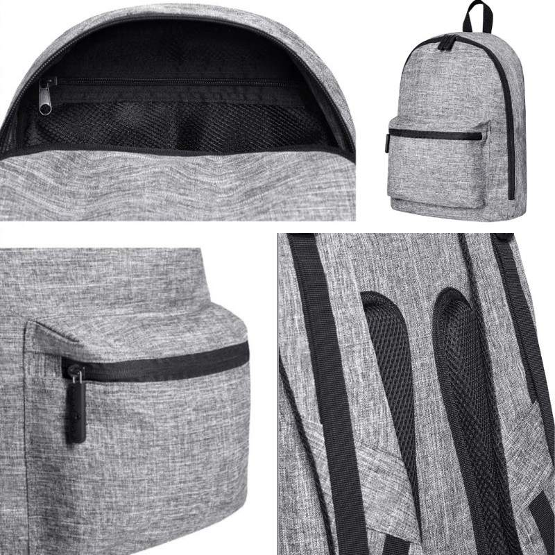 Plecak SZARY-MELANŻ