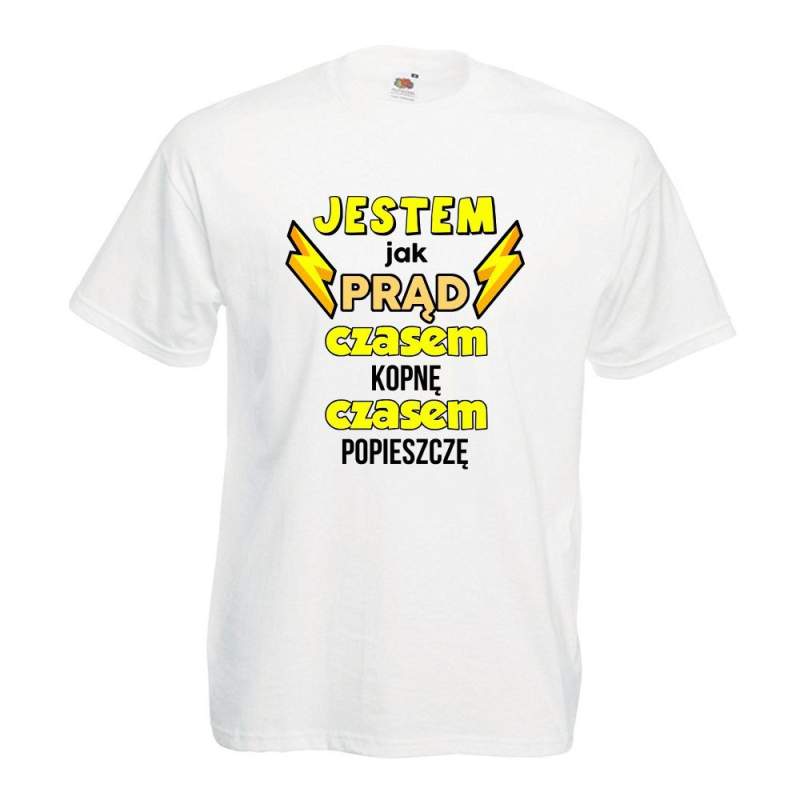 T-shirt oversize DTG JESTEM JAK PRĄD