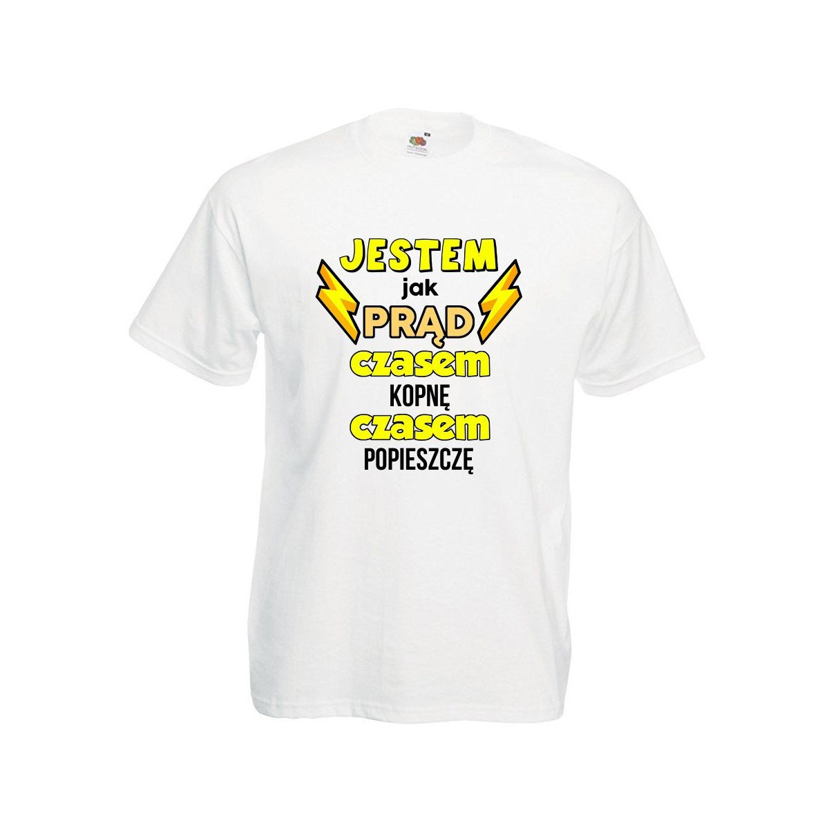 T-shirt oversize DTG JESTEM JAK PRĄD