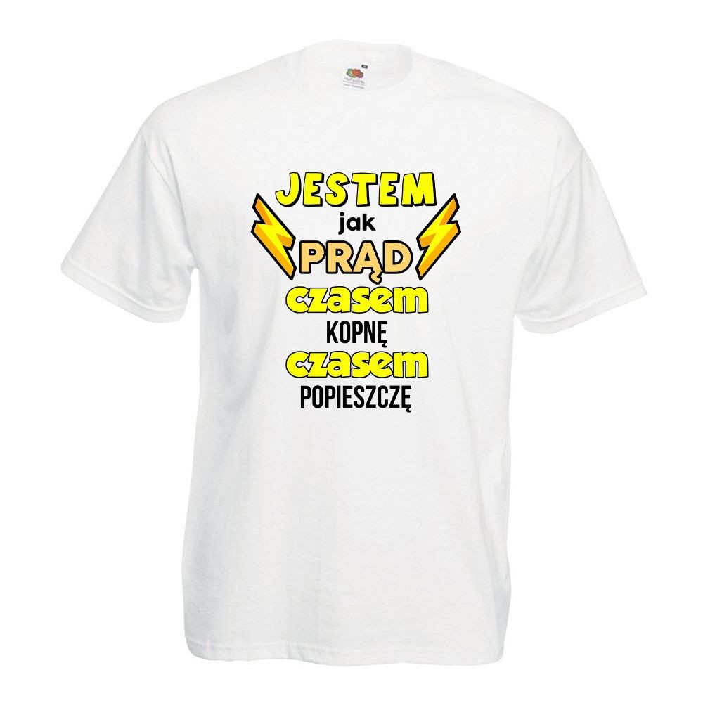 T-shirt oversize DTG JESTEM JAK PRĄD XL