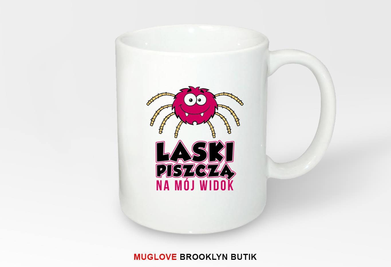 Kubek z nadrukiem LASKI PISZCZĄ