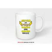 Kubek z nadrukiem JESTEM JAK PRĄD