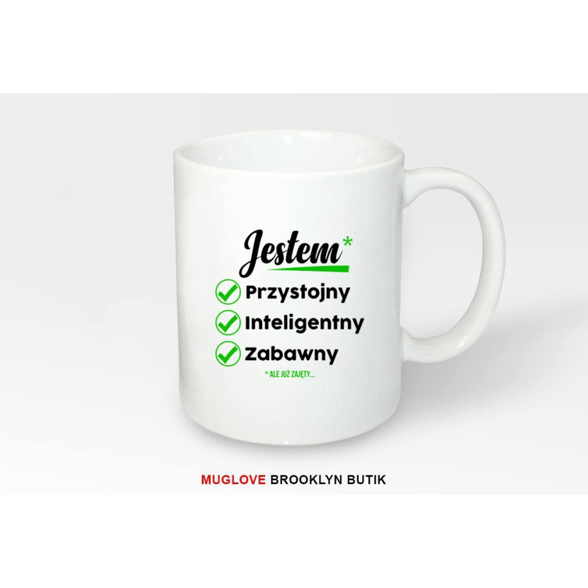 Kubek z nadrukiem JESTEM*