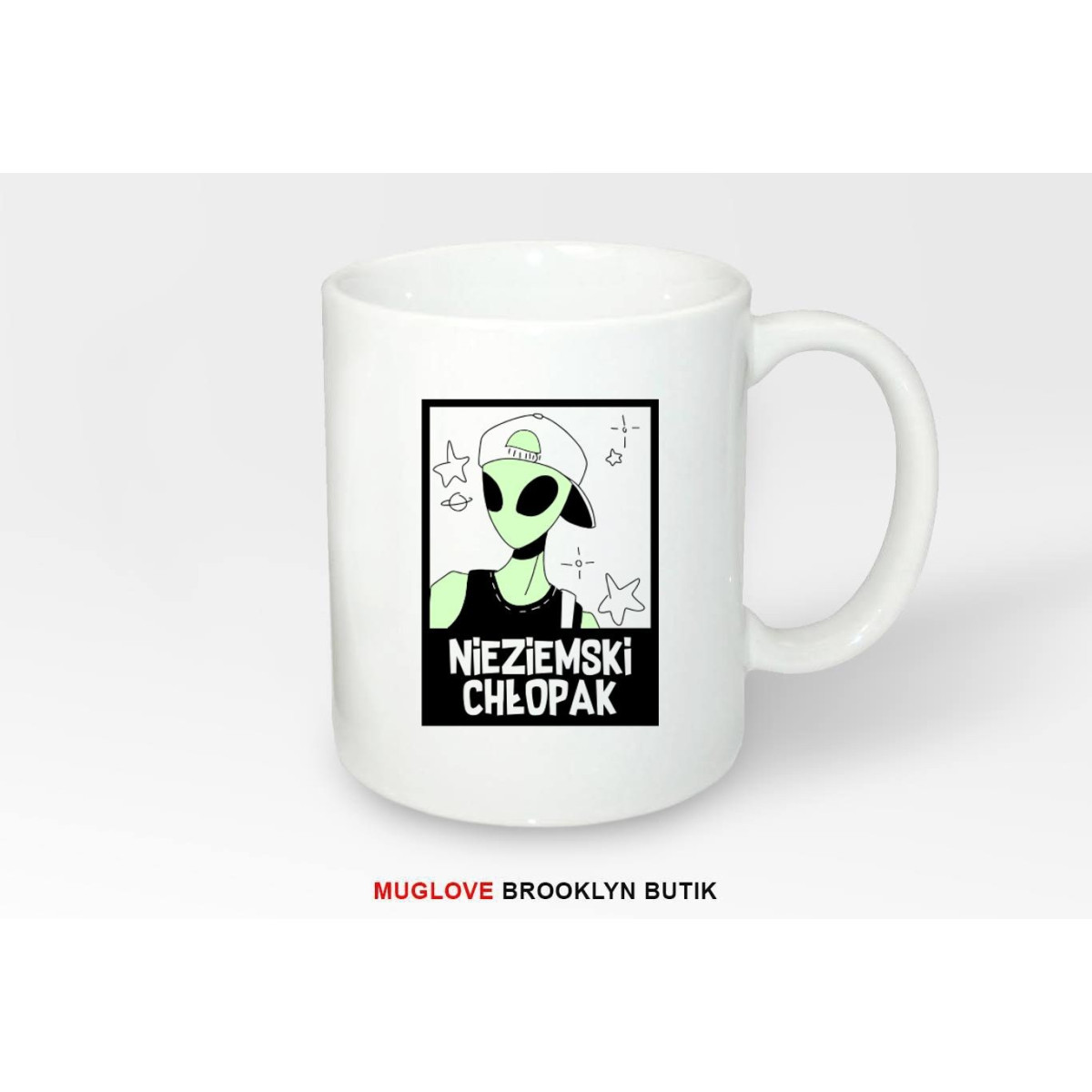 Kubek z nadrukiem NIEZIEMSKI CHŁOPAK