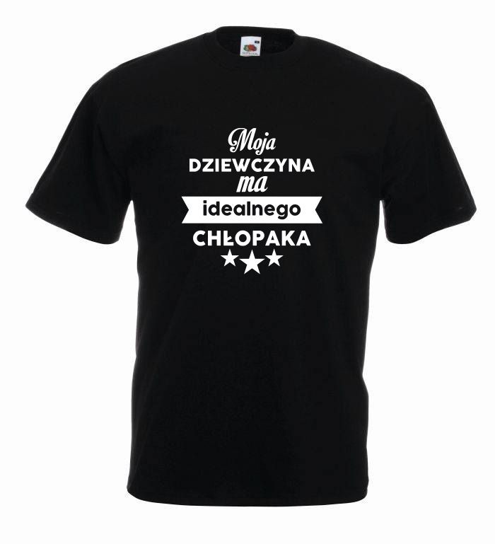 T-shirt oversize MOJA DZIEWCZYNA L czarno-biały
