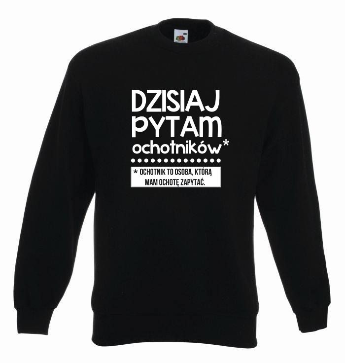bluza oversize OCHOTNIKÓW L czarno-biały