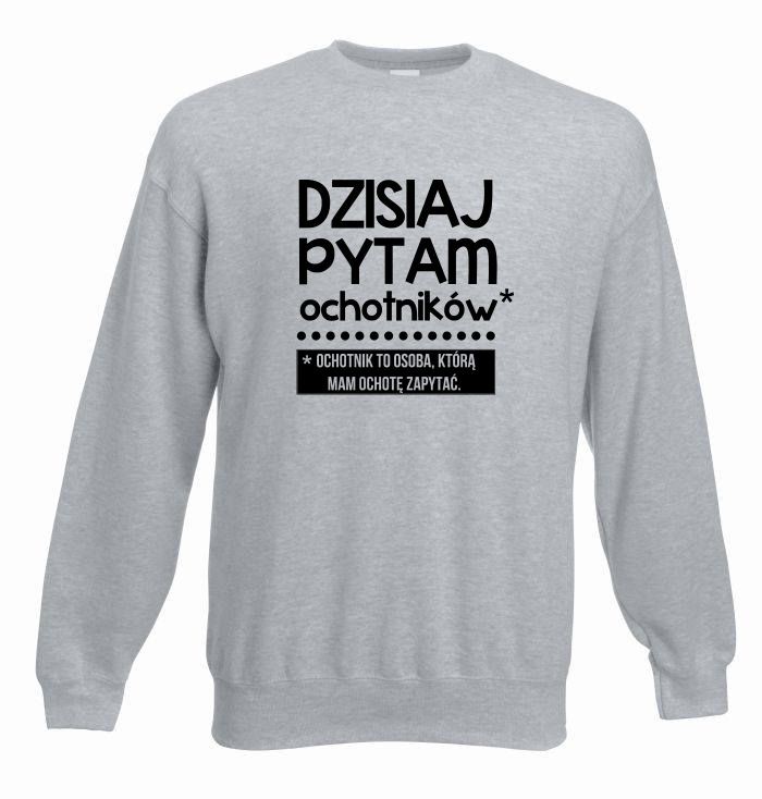 bluza oversize OCHOTNIKÓW L szary-czarny