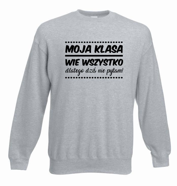 bluza oversize MOJA KLASA XL szary-czarny