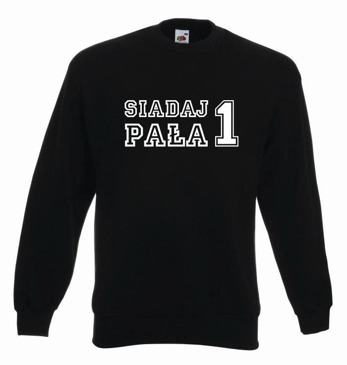 bluza oversize SIADAJ PAŁA S czarno-biały