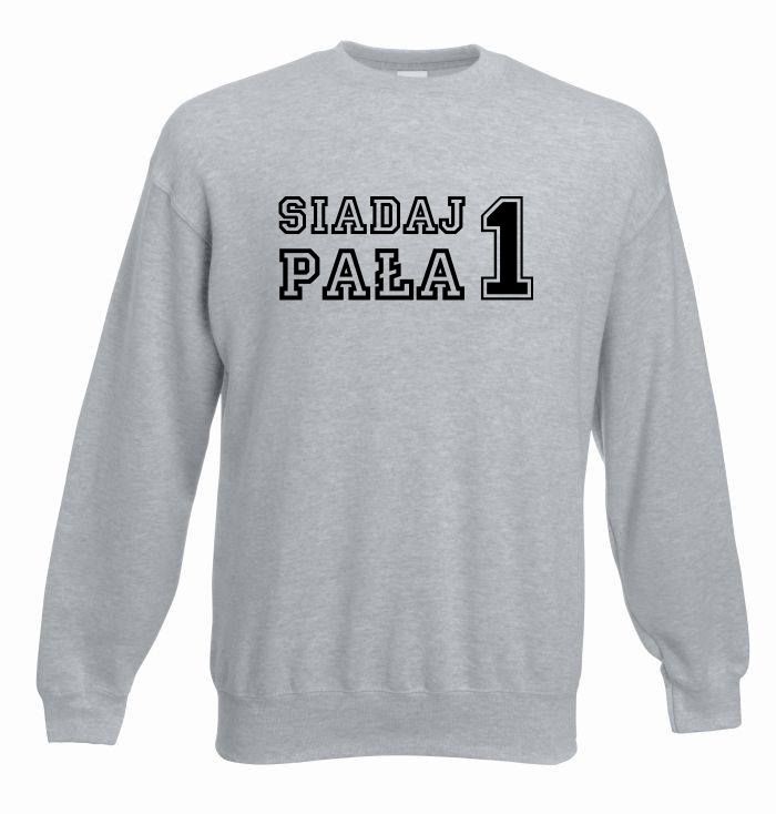 bluza oversize SIADAJ PAŁA M szary-czarny
