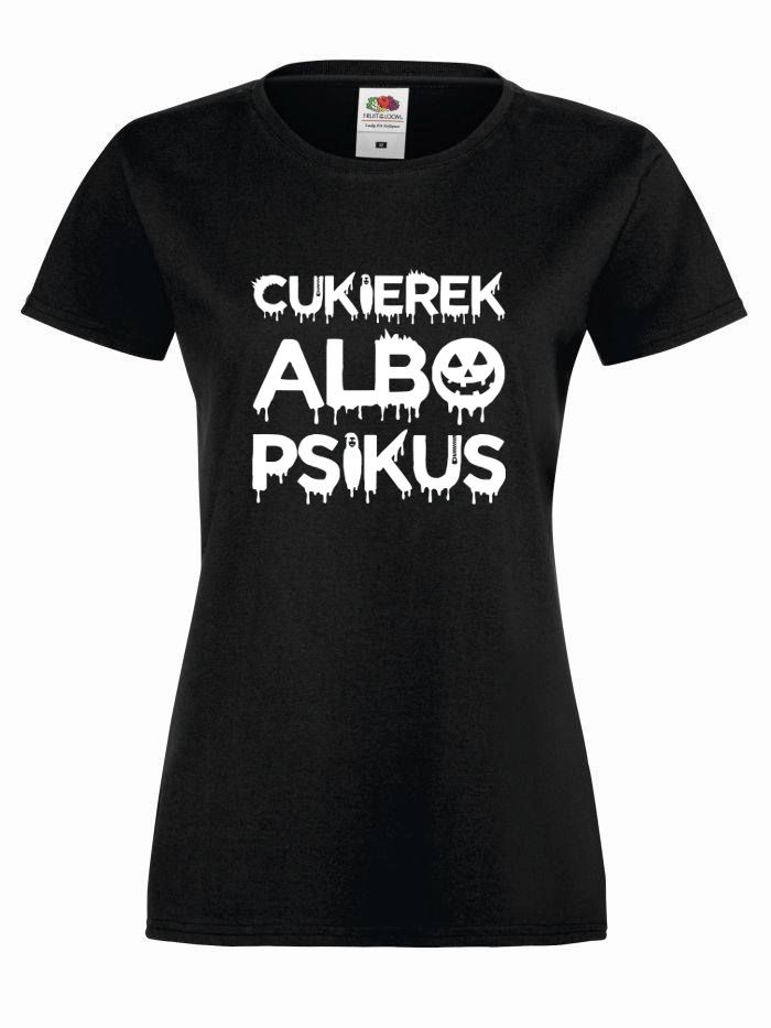 T-shirt lady/oversize CUKIEREK S czarno-biały lady