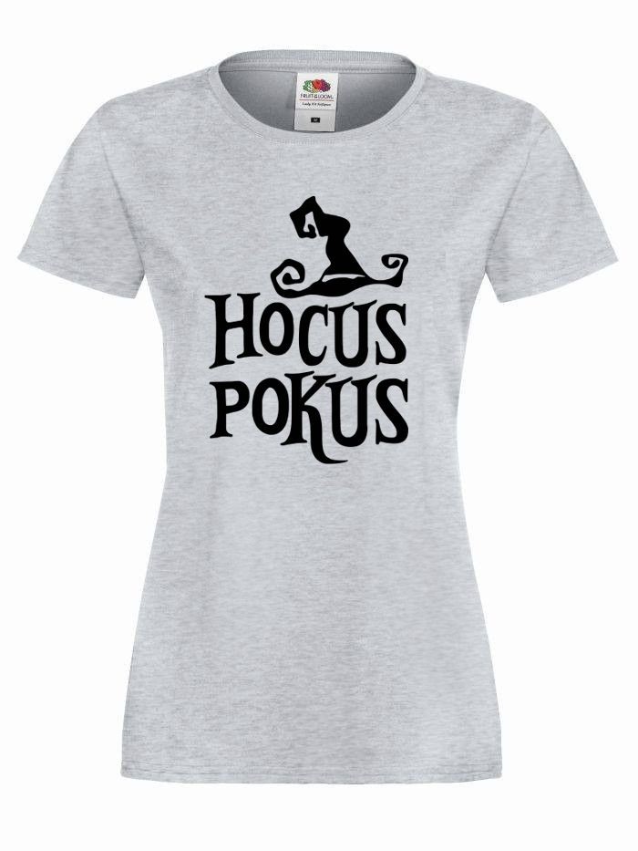 T-shirt lady/oversize HOCUS POKUS M szary-czarny lady