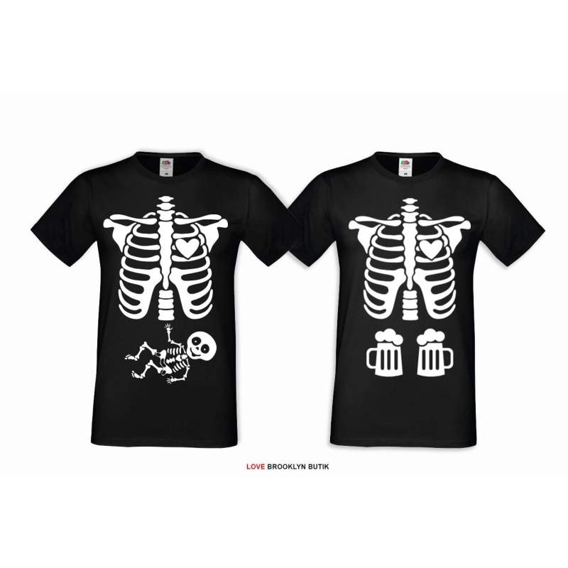 T-shirt DLA PAR 2 SZT MOJA babeczka MOJA ciacho napis z przodu