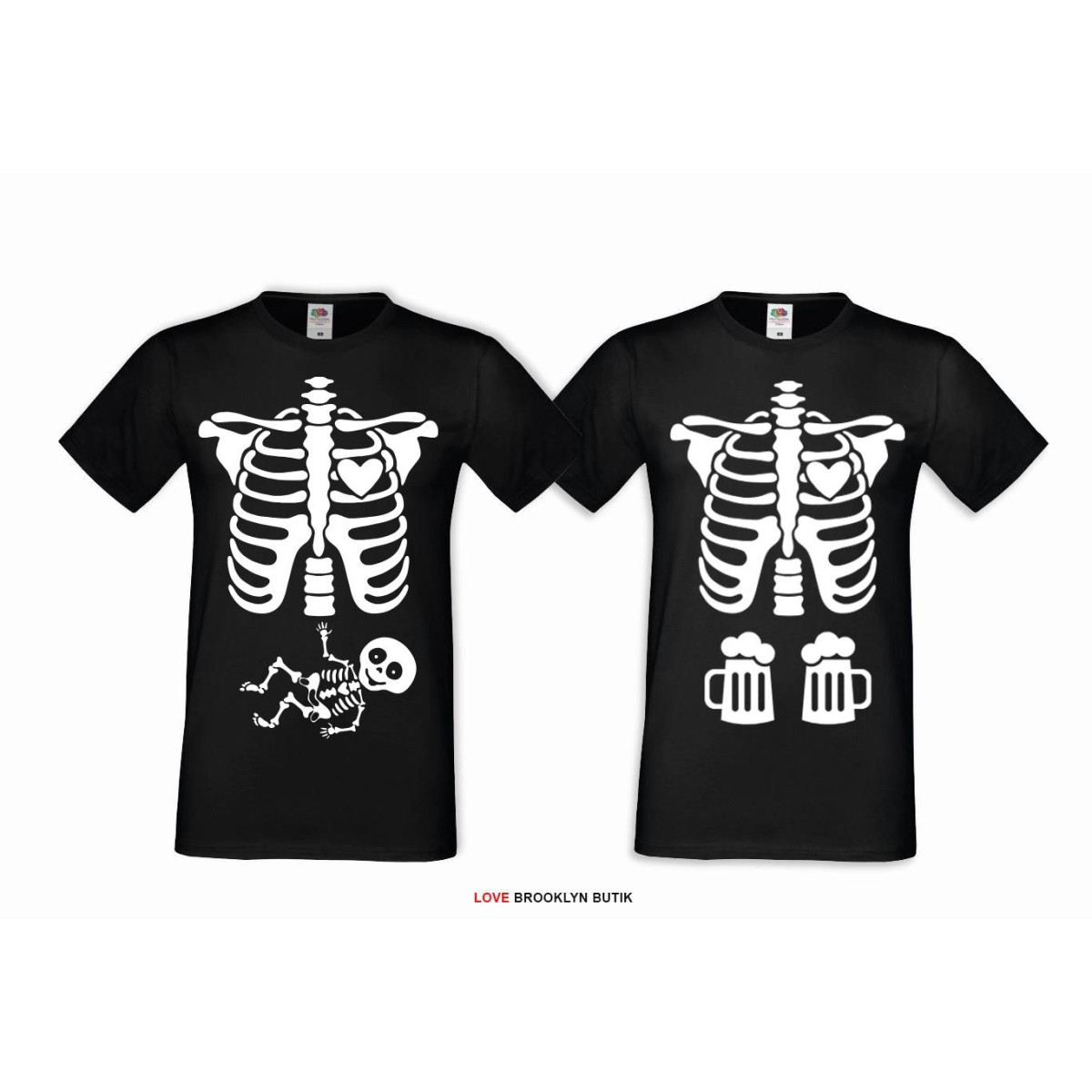 T-shirt DLA PAR 2 SZT MOJA babeczka MOJA ciacho napis z przodu