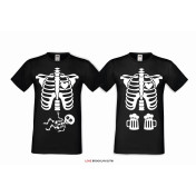 T-shirt DLA PAR 2 SZT MOJA babeczka MOJA ciacho napis z przodu