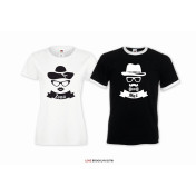 T-shirt DLA PAR 2 SZT MĄŻ - ŻONA napis z przodu