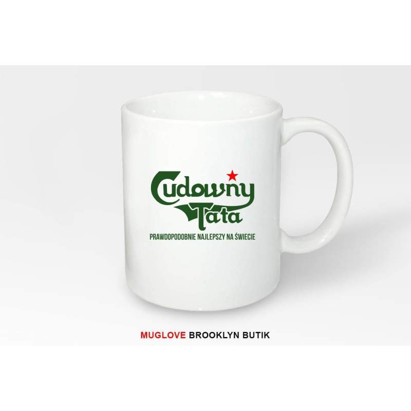 Kubek z nadrukiem CUDOWNY TATA