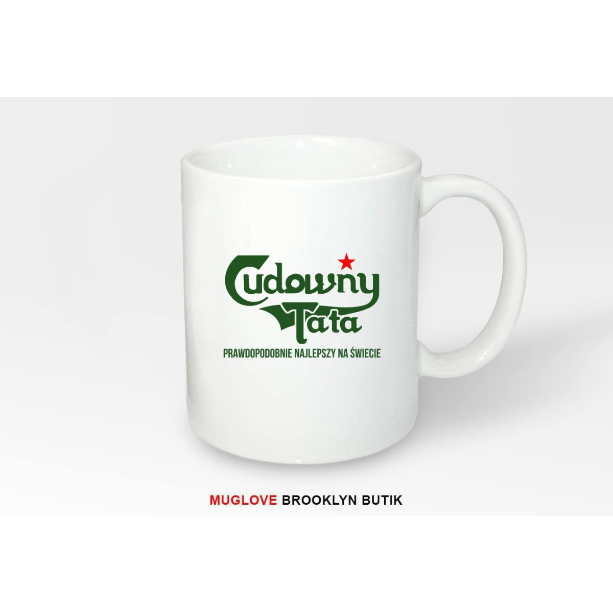 Kubek z nadrukiem CUDOWNY TATA
