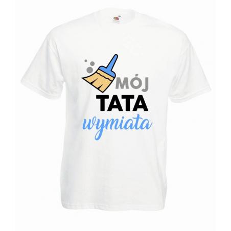 T-shirt oversize DTG MÓJ TATA WYMIATA