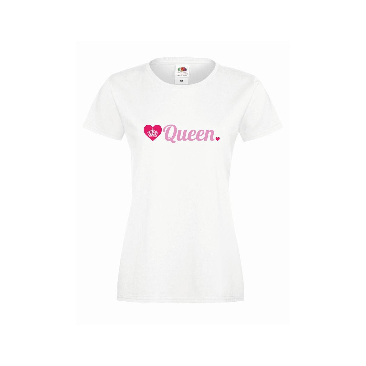 T-shirt lady slim DTG QUEEN HEART
