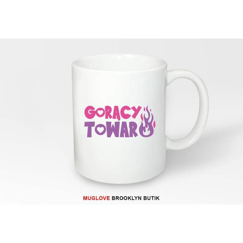 Kubek z nadrukiem GORACY TOWAR