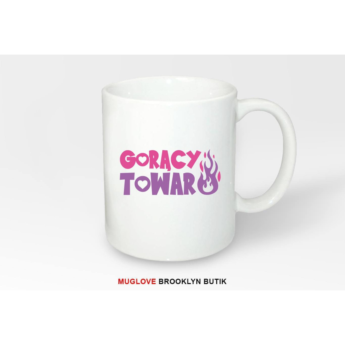 Kubek z nadrukiem GORACY TOWAR
