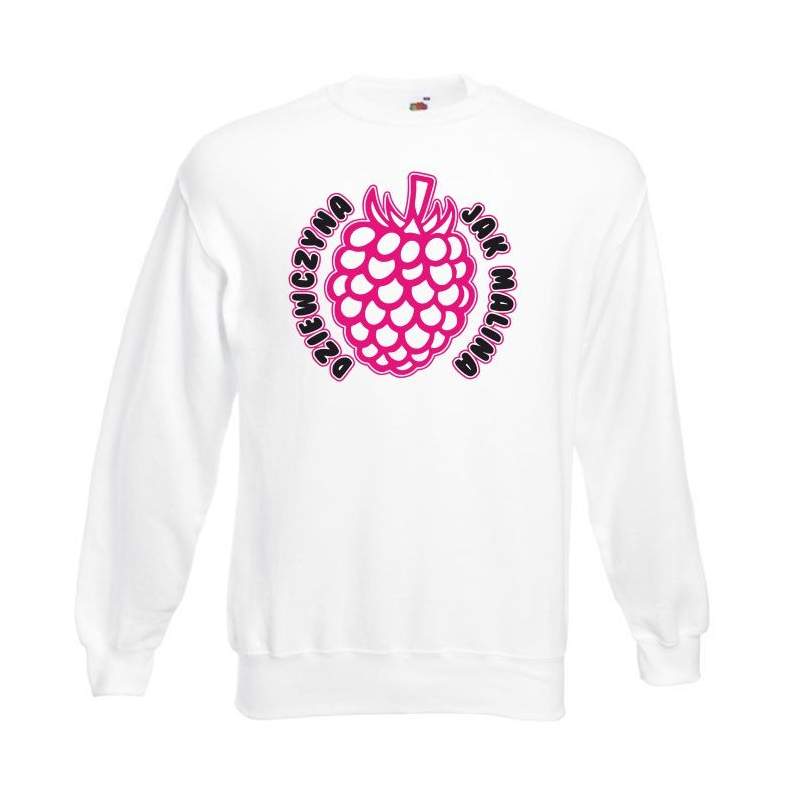 Bluza oversize DTG DZIEWCZYNA MALINA