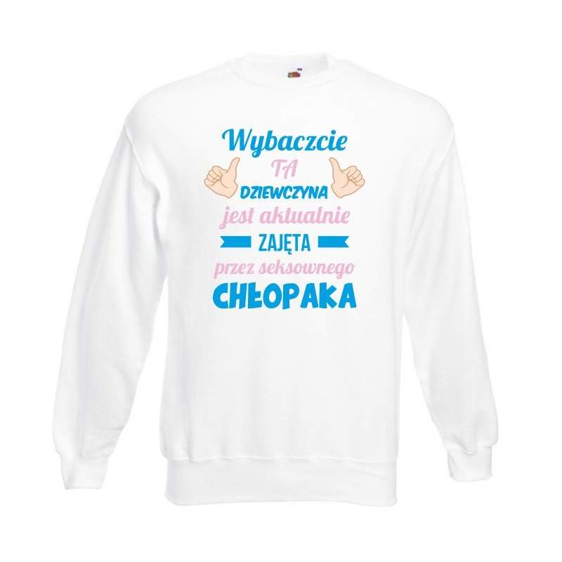 Bluza oversize DTG TA DZIEWCZYNA JEST ZAJĘTA