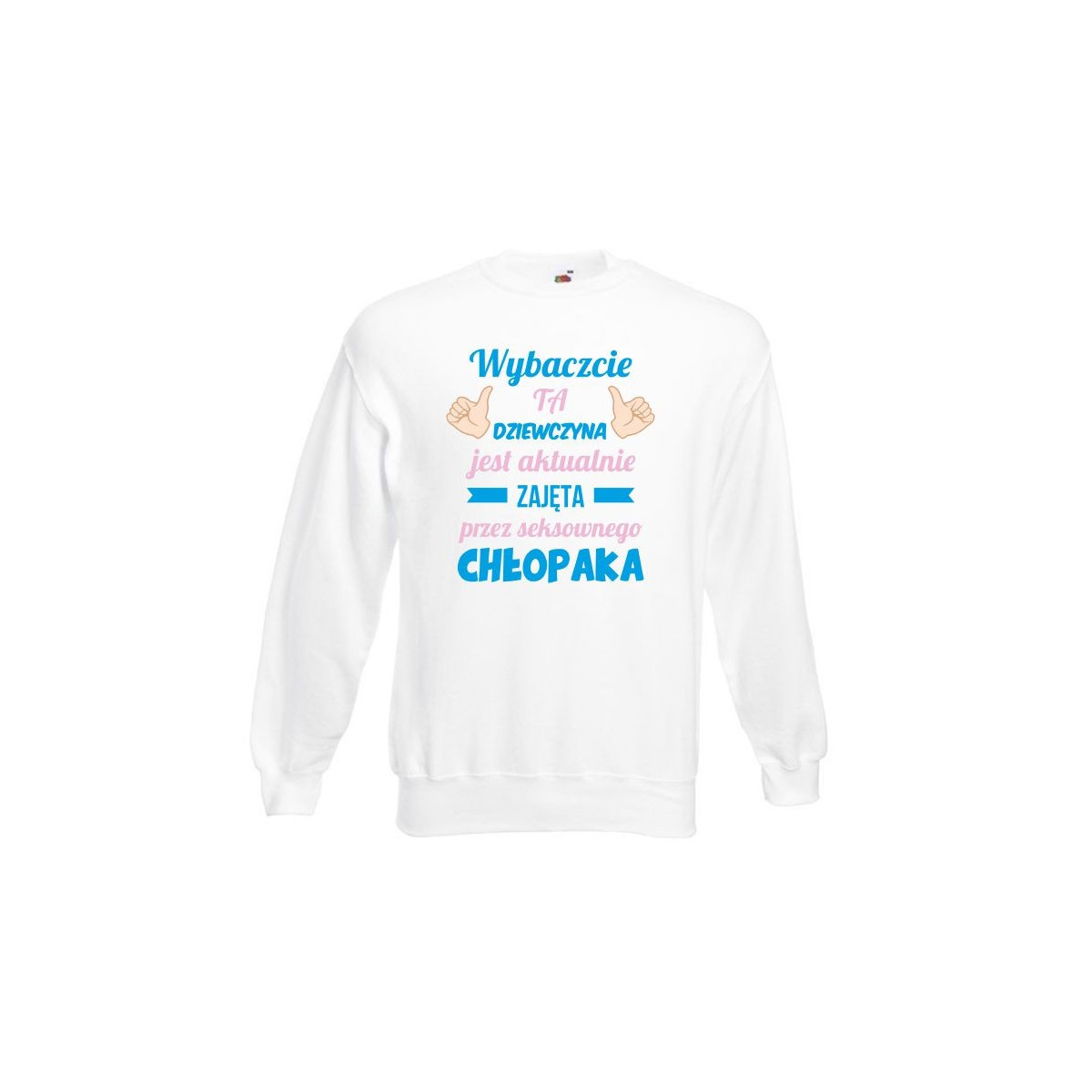 Bluza oversize DTG TA DZIEWCZYNA JEST ZAJĘTA