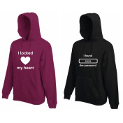 Bluza z kapturem DLA PAR 2 SZT QUEEN & KING  TOGETHER