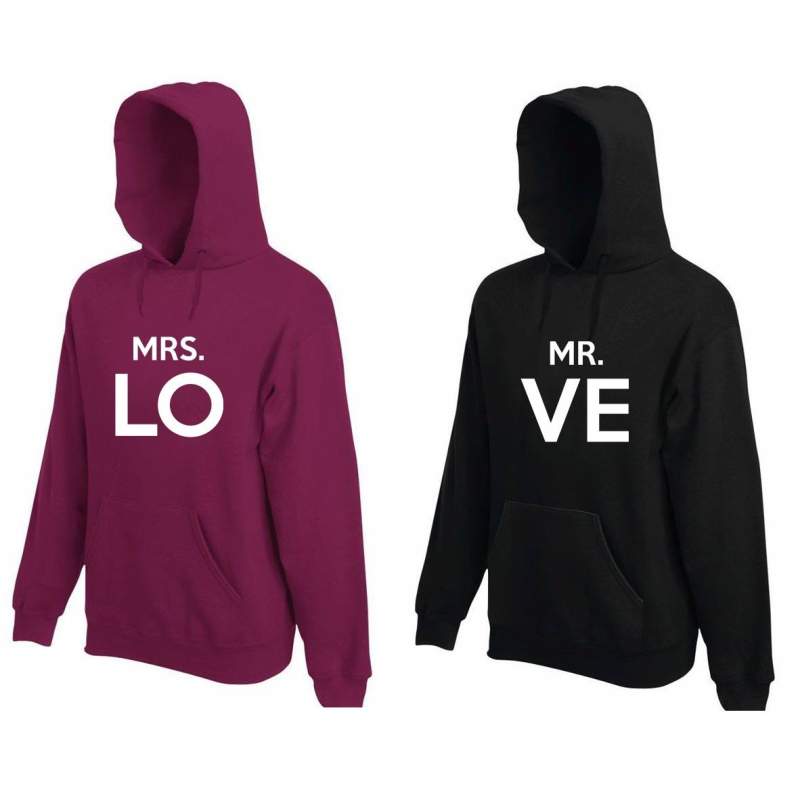 Bluza z kapturem DLA PAR 2 SZT I LOCKED & I FOUND