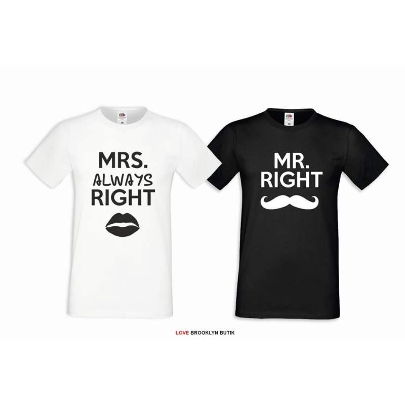 T-shirt DLA PAR 2 SZT MRS & MR