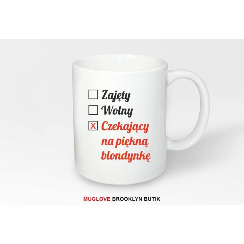 Kubek z nadrukiem CZEKAJĄCY