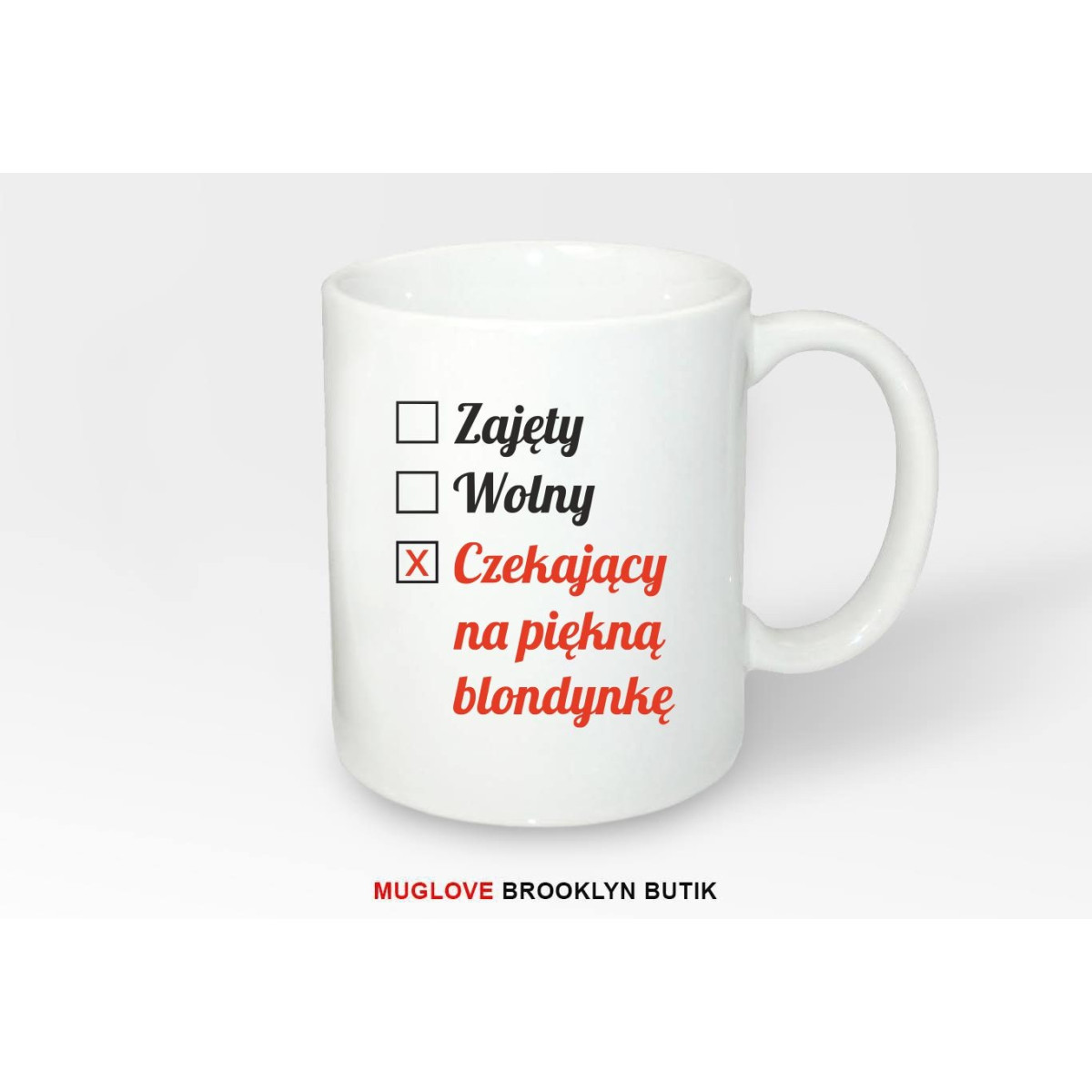 Kubek z nadrukiem CZEKAJĄCY