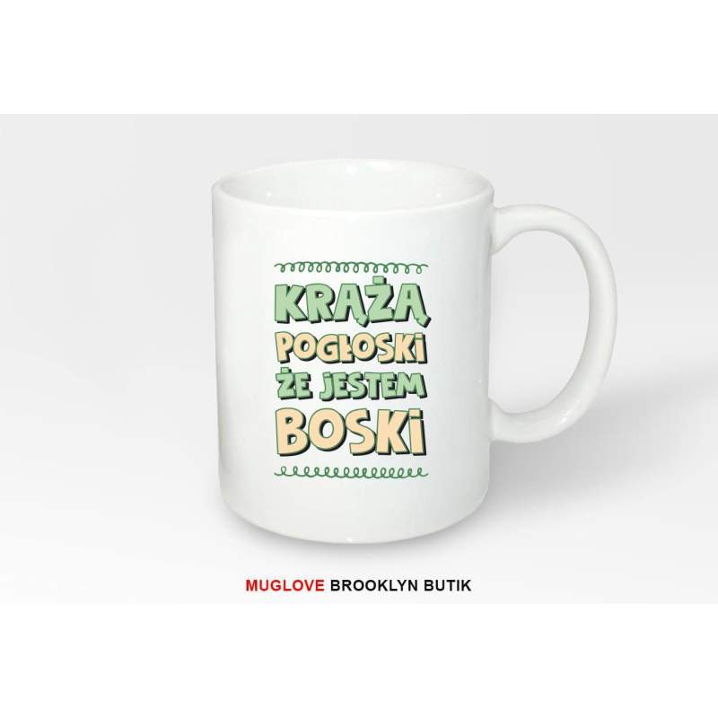 Kubek z nadrukiem KRĄŻĄ POGŁOSKI