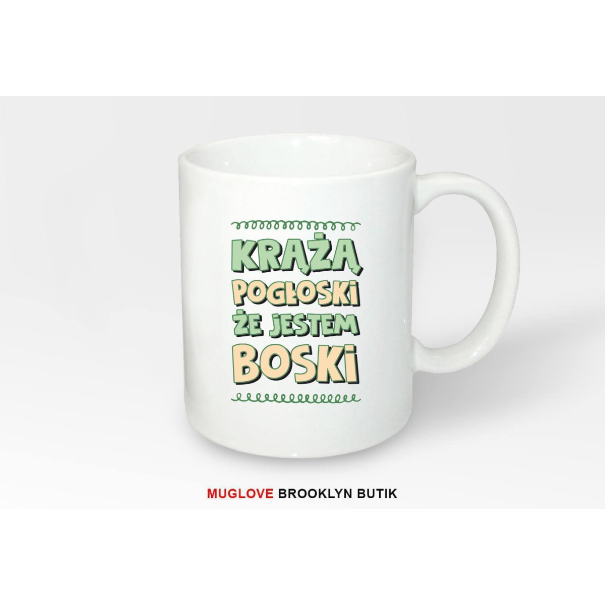 Kubek z nadrukiem KRĄŻĄ POGŁOSKI