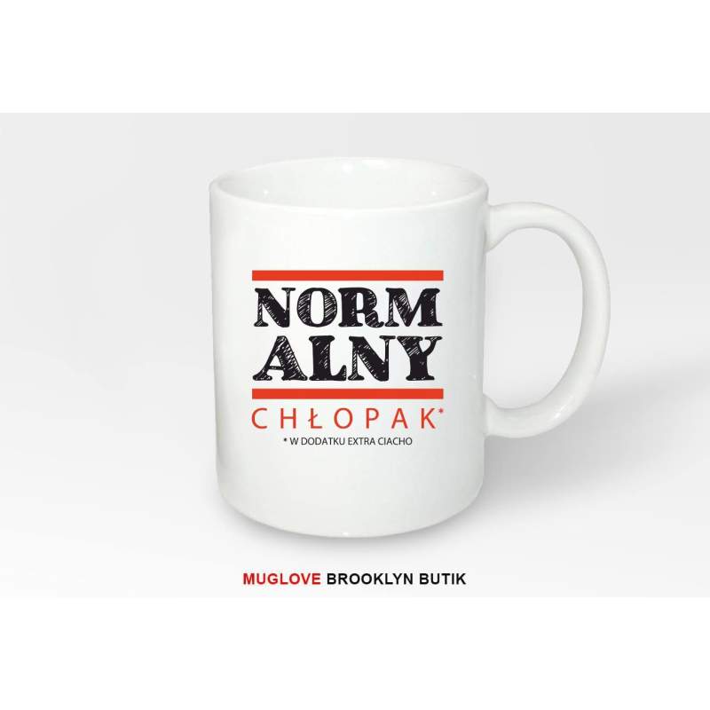 Kubek z nadrukiem NORMALNY CHŁOPAK