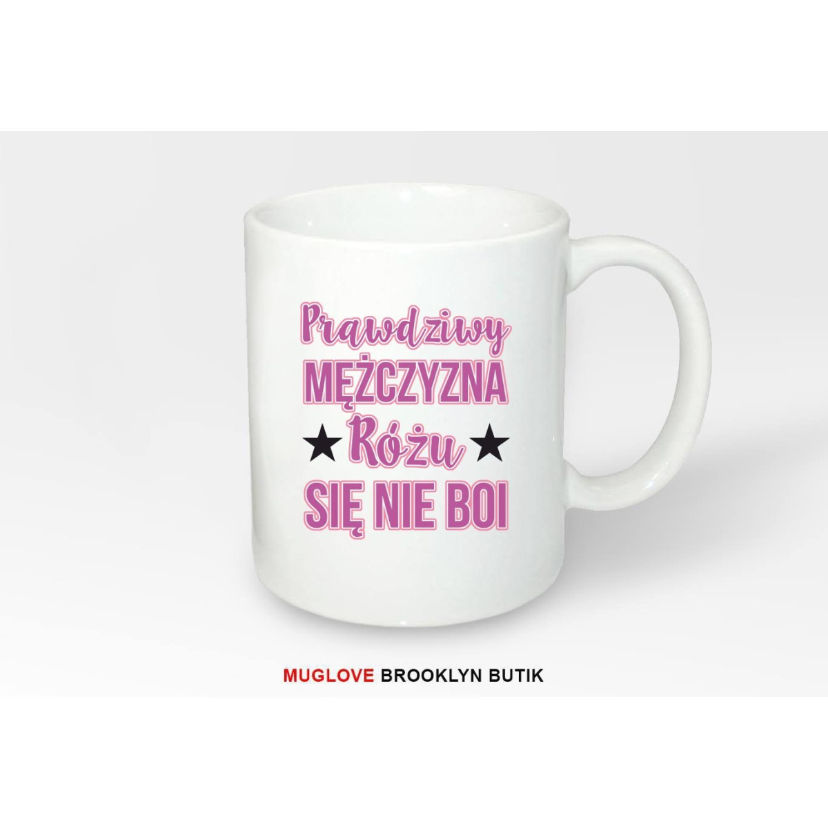 Kubek z nadrukiem PRAWDZIWY MĘŻCZYZNA