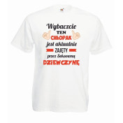 T-shirt oversize DTG TEN CHŁOPAK JEST ZAJĘTY