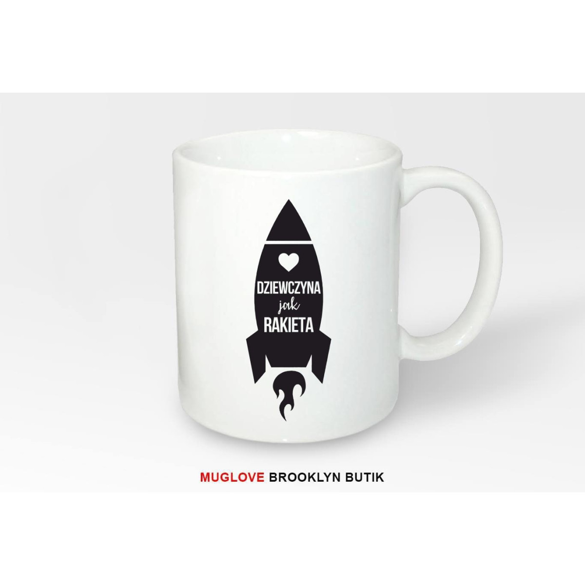 Kubek z nadrukiem RAKIETA