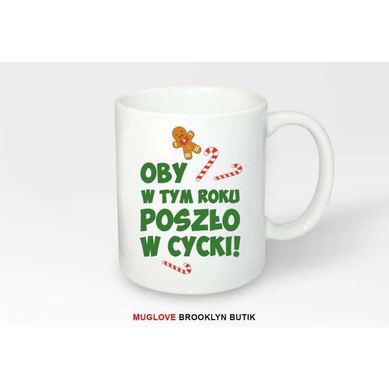 Kubek z nadrukiem OBY W CYCKI