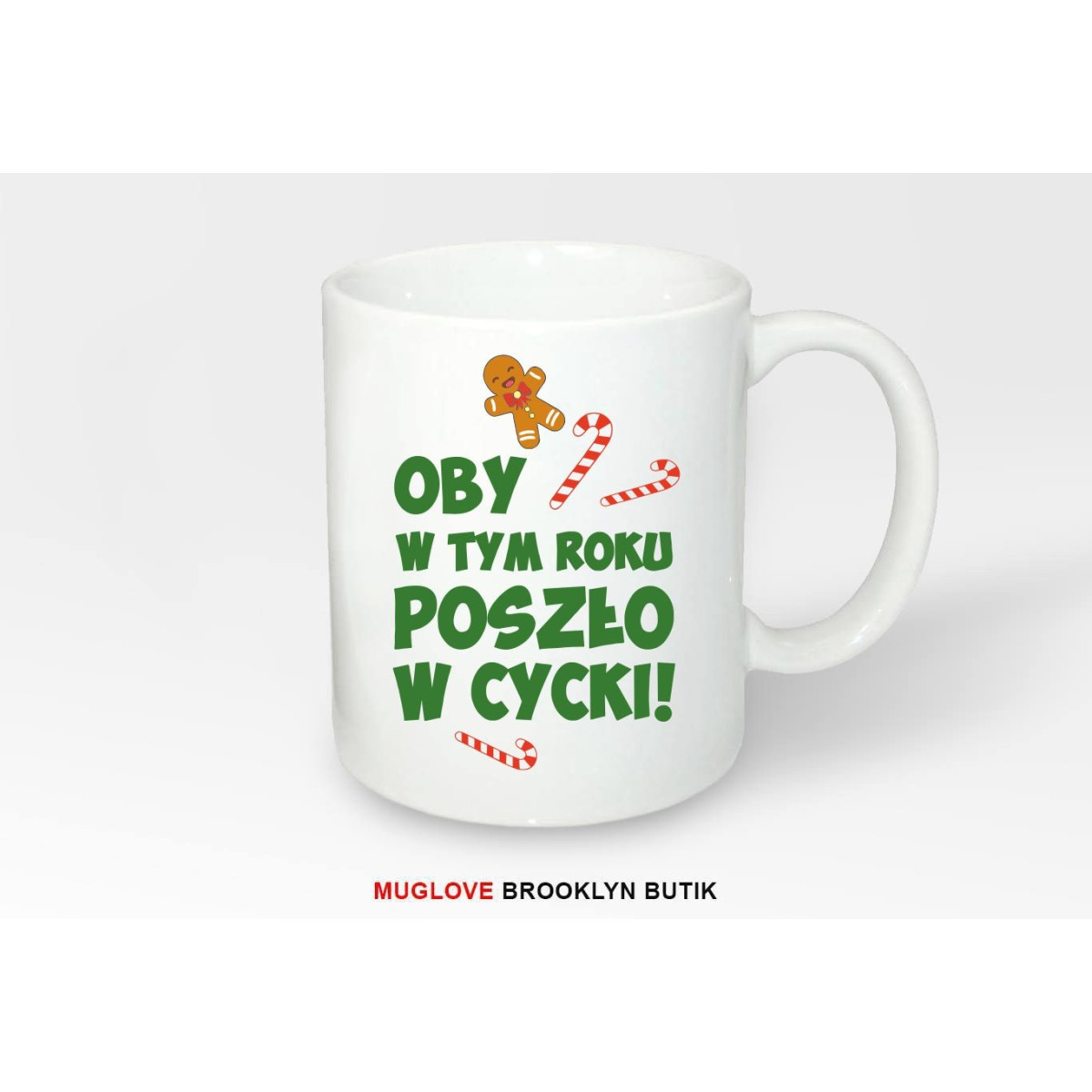 Kubek z nadrukiem OBY W CYCKI