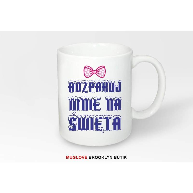 Kubek z nadrukiem ROZPAKUJ MNIE